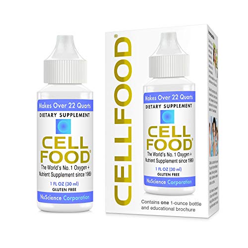 Cellfood Liquid Concentrate, 1 oz. – Original Oxygenating Immune Support Formula – Seaweed Sourced Minerals, Enzymes, Amino Acids, Electrolytes – Gluten Free, Non-GMO, Certified Kosher