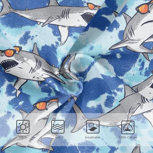 Boys' Underwear Cotton Little Boys Shark Cartoon Briefs Soft Toddler Underwear 2T-8Y3