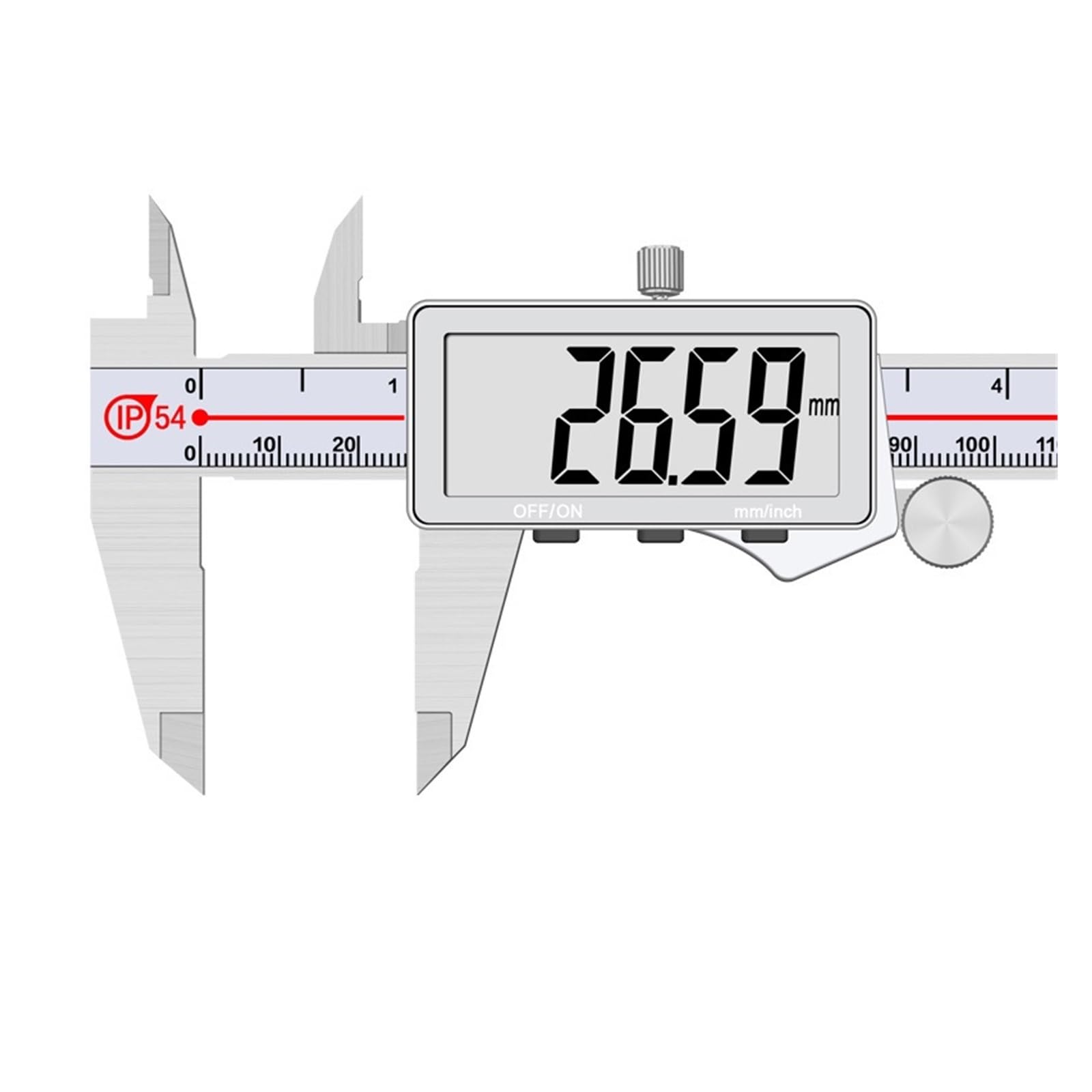 Calibrador Digital Vernier 0-150-200-300 0.01mm, Resistente al Agua, de Acero Inoxidable, Pantalla Grande 0-200mm,Large Screen 0-200mm