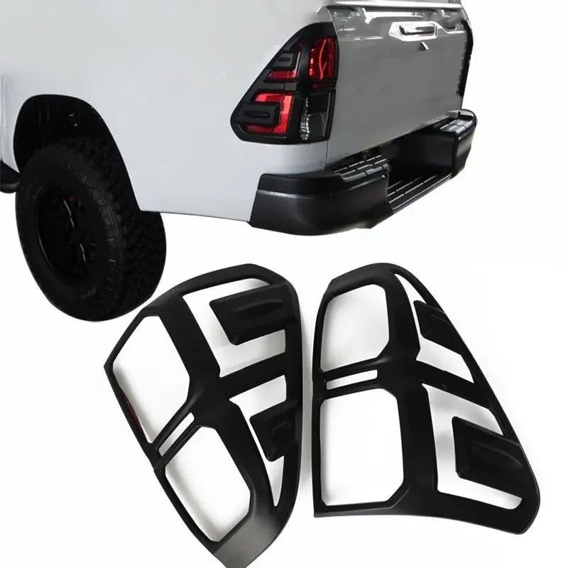 Cubierta luces traseras Hilux 2016-2021 acabado cromado resistente 2