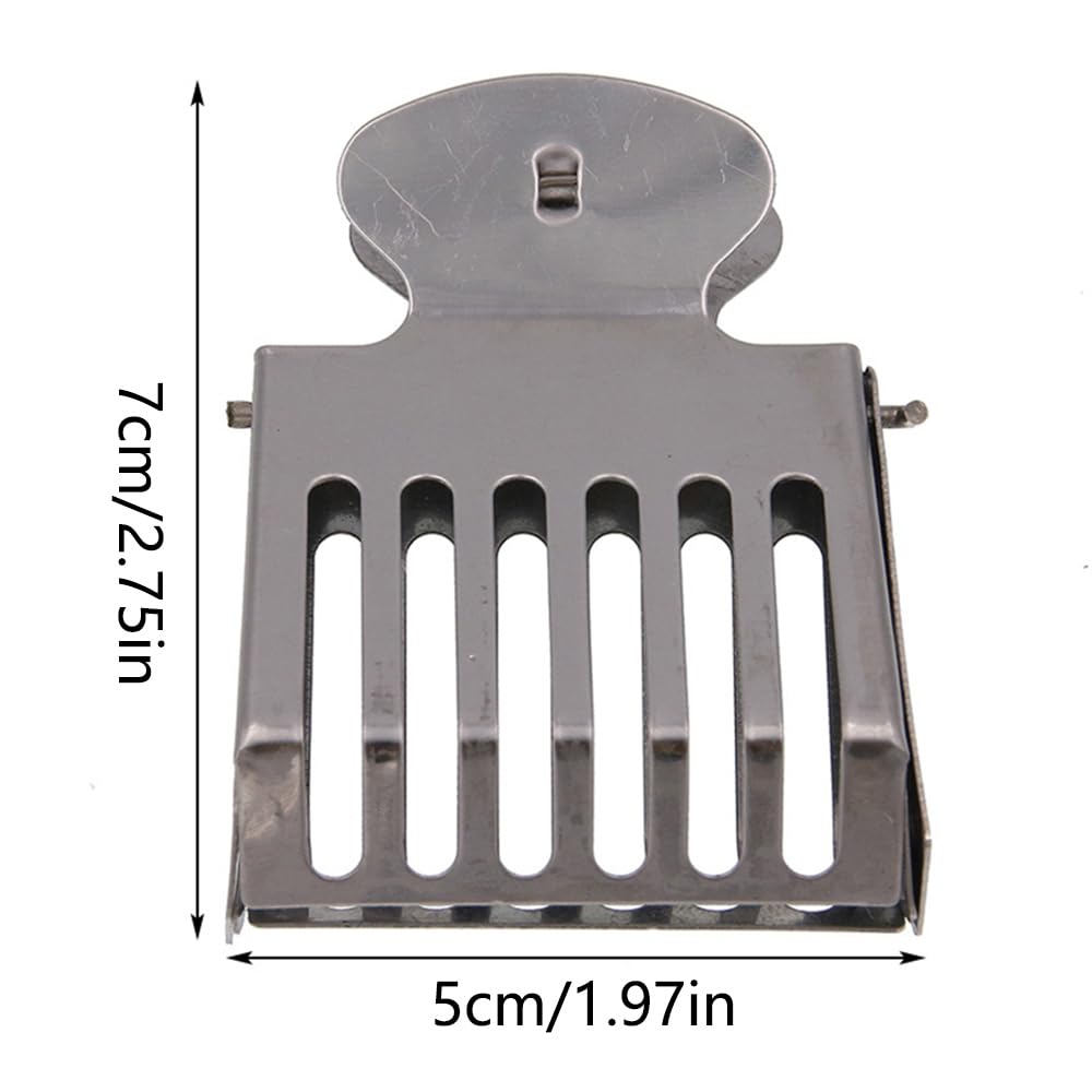 Atyhao Bienenkönigin-Fangclip Aus Edelstahl – 6,9 X 4,9 Cm, Imker-Werkzeug Zum Markieren Und Umsetzen Von Königinnen, Schonend & Rostfrei