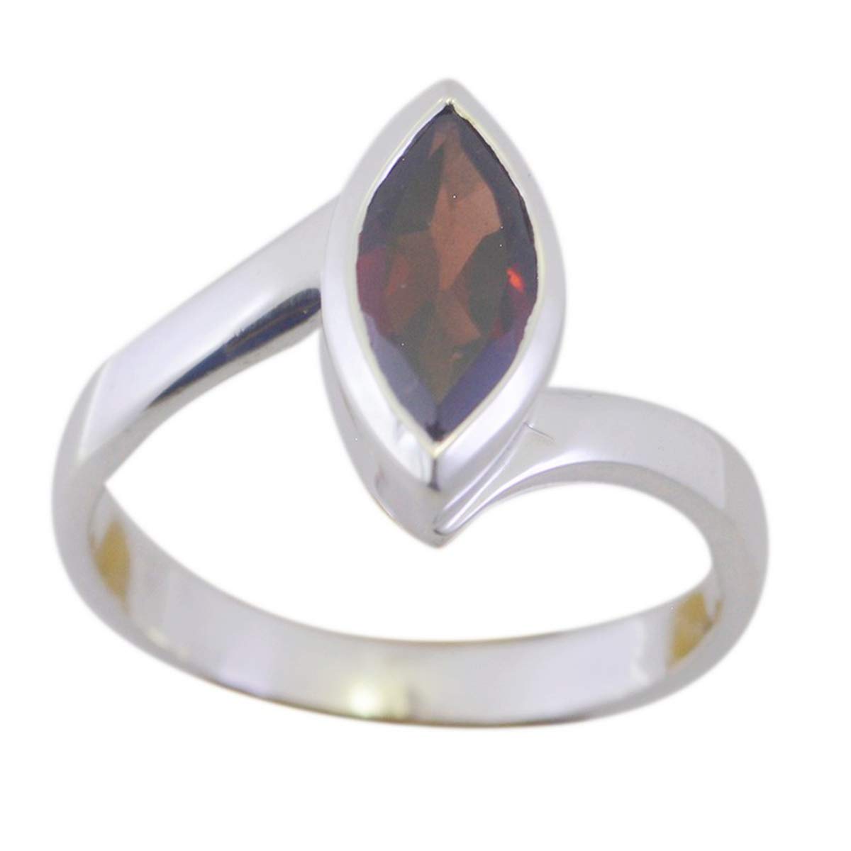 RGPL Ravishing Gems Garnet Solid Silver Ring Girls Jewelry Box-RGPL-SRGARFC-11004-H