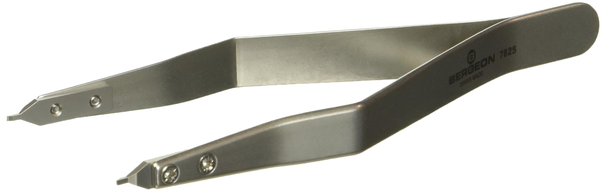 Amazon.co.jp: Bergeon 7825 精密バネ棒ピンセット, シルバー, モダン