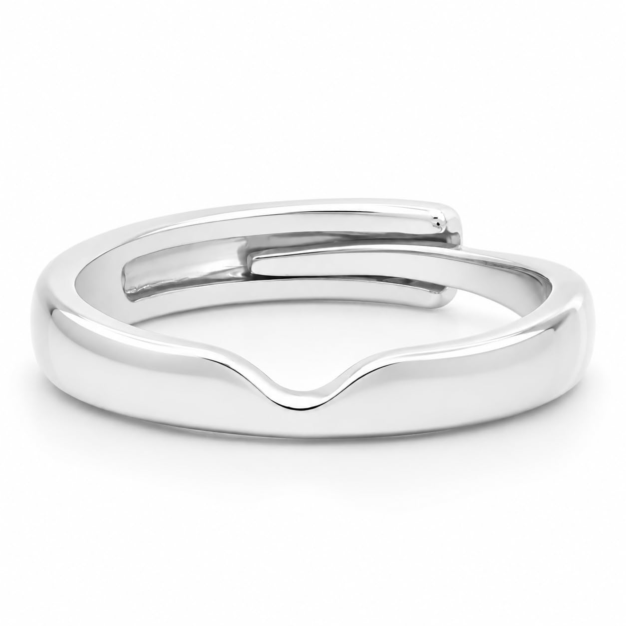 zisthi 925 Sterling Silver Men's Classic Adjustable Band Ring | Gift for Men & Boys (2.16gm)-picture-21
