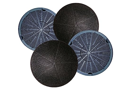 Lot de 4 filtres à charbon actif compatibles hotte Electrolux EFC60001W