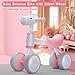 PerKidern Baby Balance Bike for 1-2 Year Old Boy Girl, Balance Bikes for 12-24 Months 4 Wheels Toddler Balance Bike, Baby Bike 1+ Years Toy First Birthday Gifts (Pink)