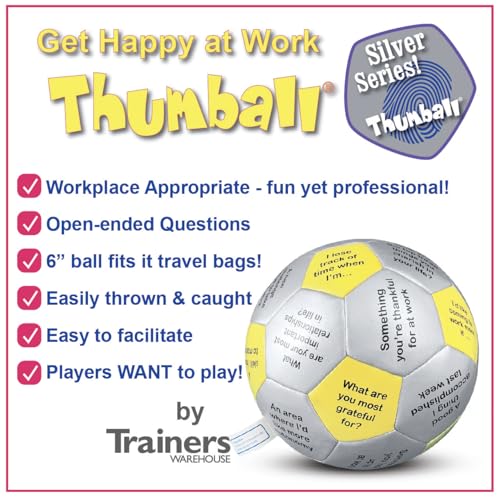 Image of Trainers Warehouse 6 inch Thumball Collection, 32 Prompts for Conversation, Team Building, Relationship and Training