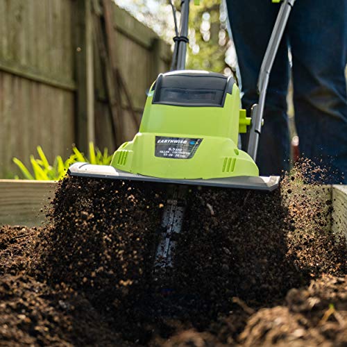 Earthwise TC70065 6.5-Amp 11-Inch Corded Electric Tiller/Cultivator, Green