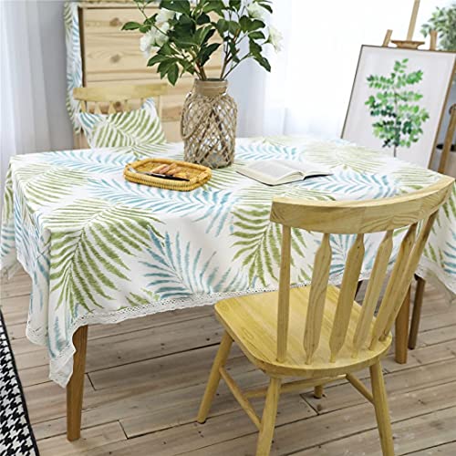 Nappe verte rectangulaire pour repas de cuisine sans tache