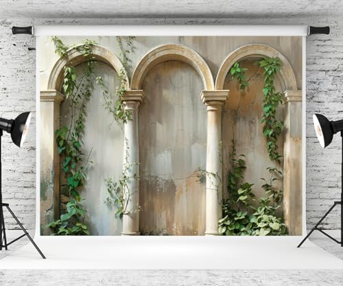 Toile photo décor antique romain Kate pour shooting de mariage
