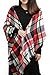 Spring Fever Plaid Checked Tartan Scarf Wrap Shawl.