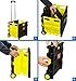 Mount-It! Rolling Utility Cart, Folding Collapsible Crate with Telescoping Handle and Durable Wheels, 55 lb Capacity, Portable Handcart for Groceries, Office, Teacher, and Travel Use