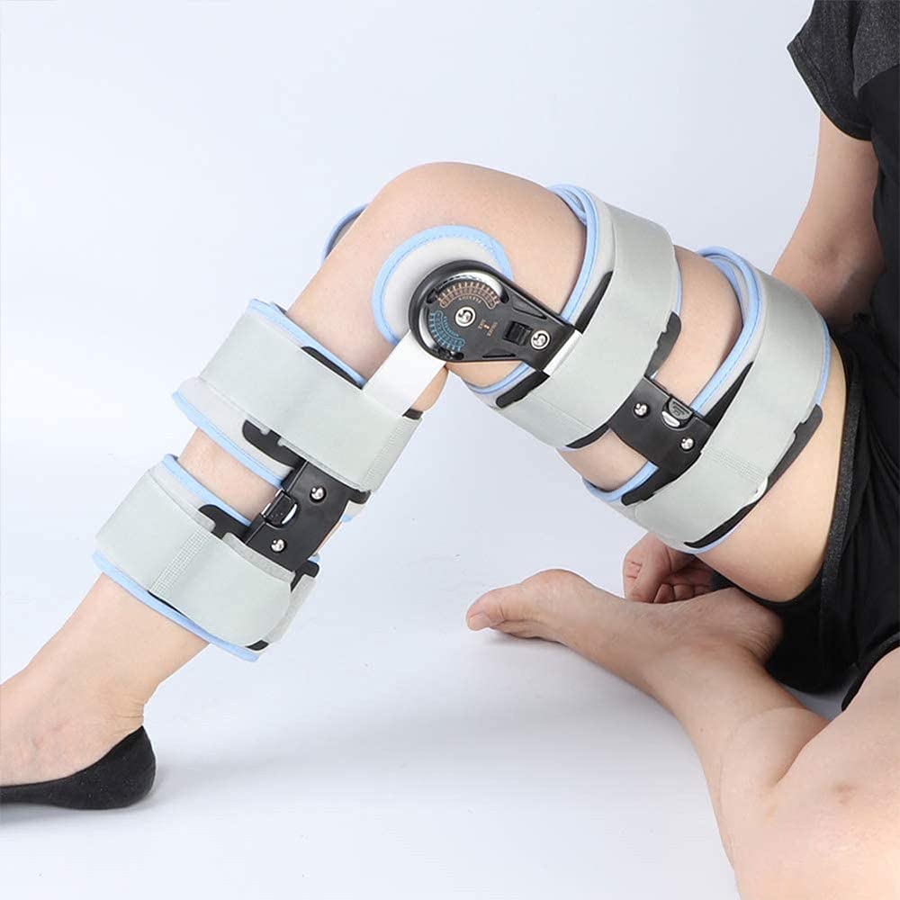 Rodilleras Ortopedicas Ligamentos, Soporte de Rodilla, Ortesis de Rodilla Regulable con Bisagras para ACL/PCL/Menisco/Ligamento/Lesiones Deportivas, Reduce El Dolor de Rodilla O Artrosis