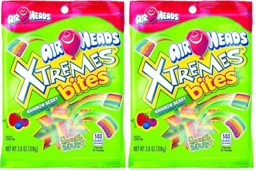 Airheads Xtremes Bites Rainbow Berry Peg Bag, 3.8 oz (00073390678371f) (Pack of 2) image 3