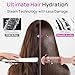 Aniekin 3 in 1 Steam Hair Straightener Brush, 4 Temp Settings & Steam Reduces Damage, Nourishes Hair, and Expedites Straightening, Dual Voltage, Professional Styling Tools