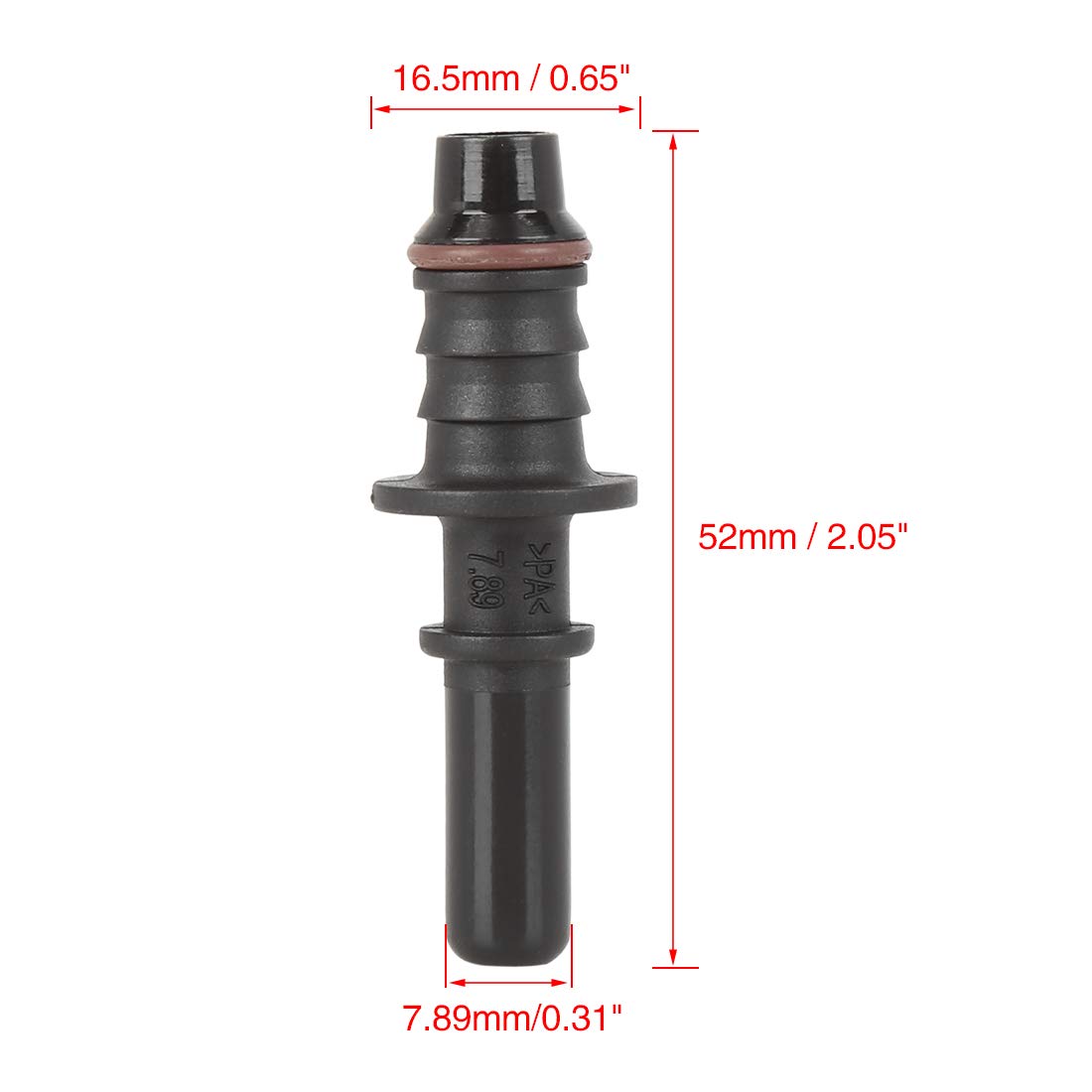 Kit 2 Connecteurs Rapides Carburant 8mm - Nylon, Étanches, Pour Essence/Gaz, ID8