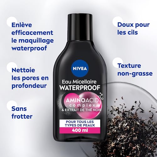 Nivea Demaquillant Biphase Expert Micellaire Pour Peaux Sensibles 400 Ml - vue 3