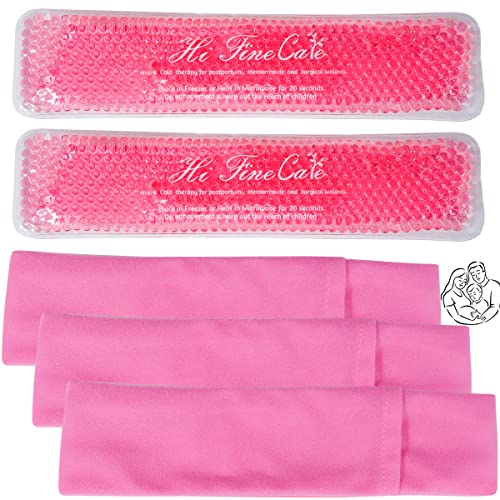 Image of Perineal Ice Packs for Postpartum, Perineal Cold Packs, Reusable Perineal Ice Packs for Postpartum and Hemorrhoid Pain Relief,Women After Pregnancy, Hemorrhoids(2 Pcs+3 Washable Sleeves/10X2.4in)