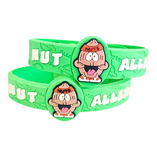 AllerMates Autism Medical Alert Bracelet – Silicone Wristband, Blue Aqua Color, Latex-Free Safety ID