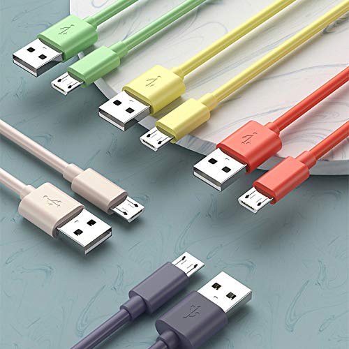 Vista 2 de Cable micro USB (10 pies 5 unidades) cargador Android TPE cable cargador largo de teléfono Android para Samsung Galaxy S7 S6 Edge J7 S5 Note 5 4 LG