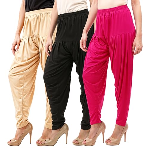 Image of Buy That Trendz Patiala Salwar for Women Relaxed Fit Viscose Patiyala Salwar Harem Bottom Pants