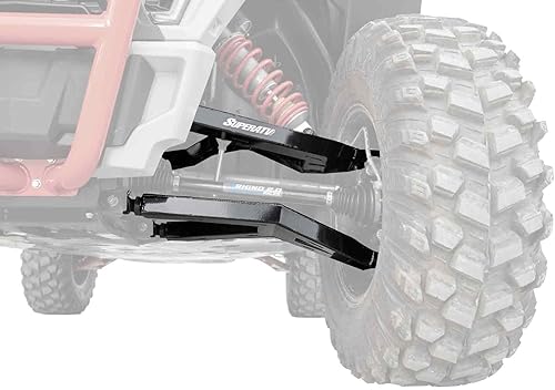 SuperATV Brazos A en caja de alto espacio libre para Polaris RZR S 1000 Trail S 1000 1.5 pulgadas de distancia al suelo Incluye bujes Acabado de