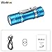 Wurkkos Mini- EDC Flashlight 1650 Lumens TS10SG RGB Sources Anduril 2.0 UI Compact Pocket Clip Light, Tiny LED Keyring Lights, Portable Clip for Night Working Signaling Tool.