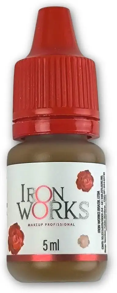 Pigmento Castanho Médio 5ml Para Micropigmentação de Sobrancelhas com Tom Natural e Duradouro