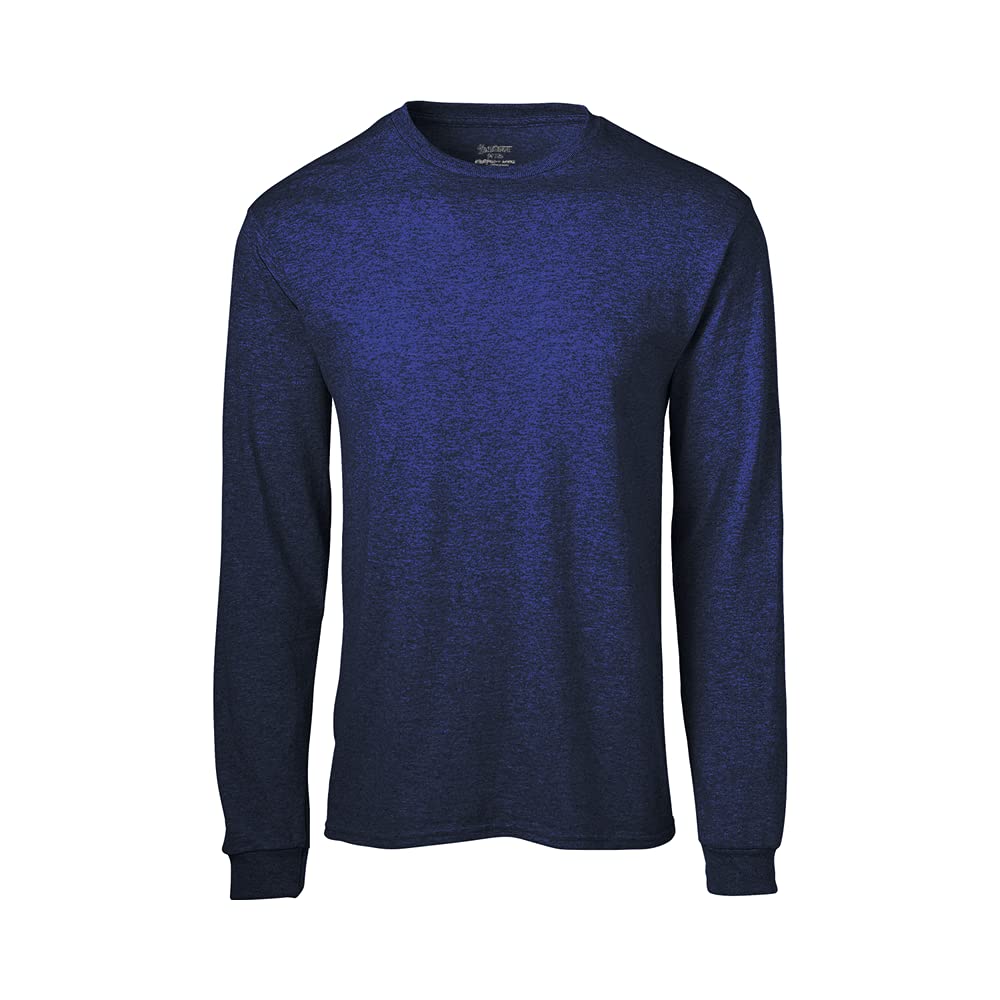 mens Midweight Cotton Long Sleeve T-shirt, 1 & 2 Packs