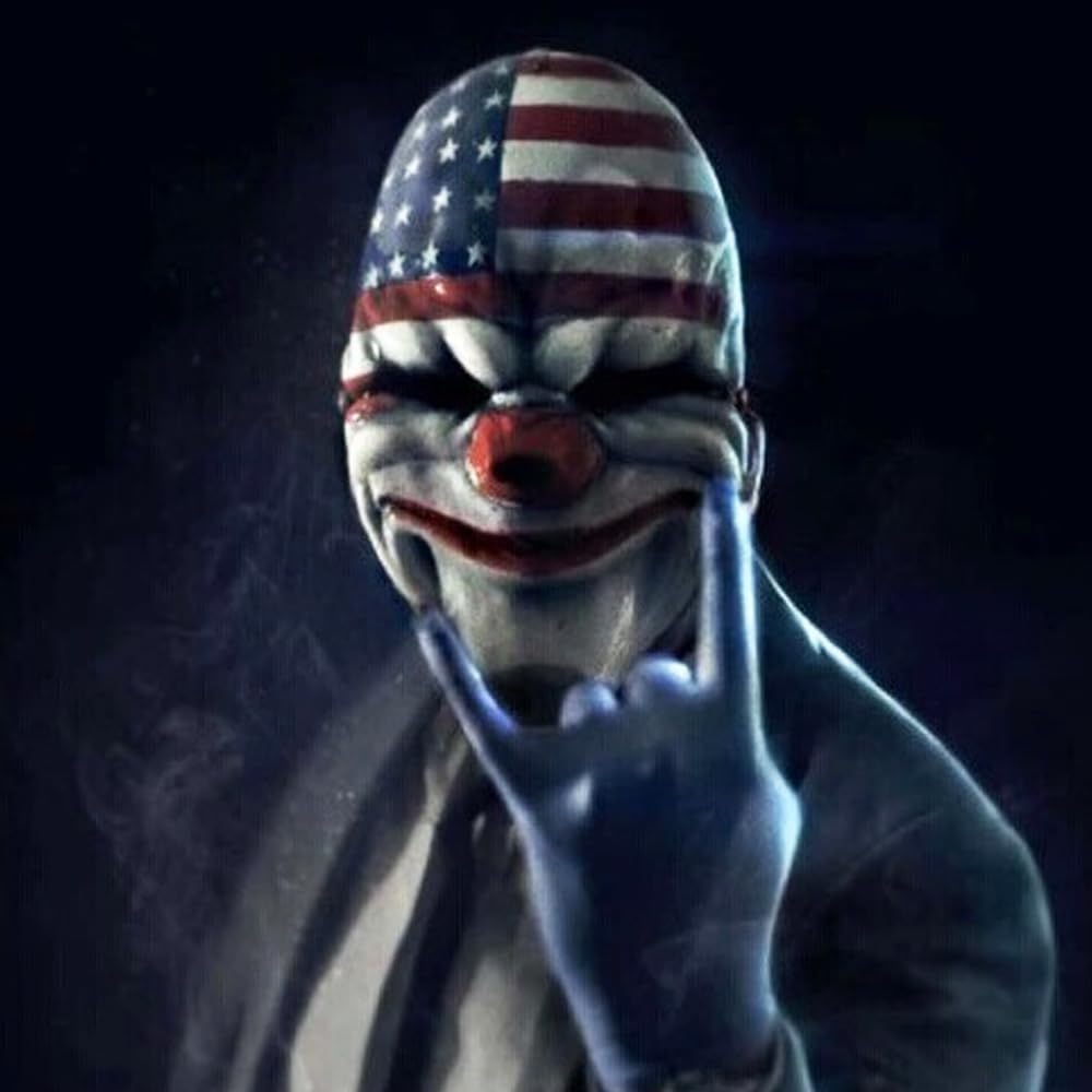 Resin Payday 2 Mask, Dallas/Wolf/Chains/Hoxton Theme Game Cosplay Mask Halloween
