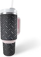 Vista 32 de MightySkins - Funda de fibra de carbono compatible con vaso Stanley The Quencher H2.0 FlowState de 40 onzas, bandana Acabado de fibra de carbono