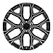 OE Wheels CV98B 26 Inch Rim Fits Silverado 1500 Snowflake Style 6x139.7 26x10 Gloss Black with Milled Edge - Hollander 5904 (1)