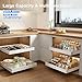 MUSTORN 2 Pack Pull Out Cabinet Organizer Expandable, 21
