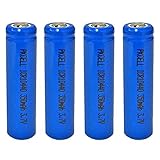 AAA Size 3.7V ICR10440 Lithium Rechargeable Battery,4 Packs