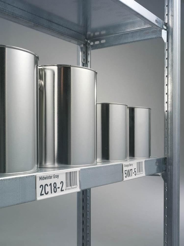 Scanfix Self-Adhesive Ticket Holder, Scannable EPOS Ticket Strip Holder, 200 x 20mm, Pack of 5, ideal for Retail and Warehouse Shelving