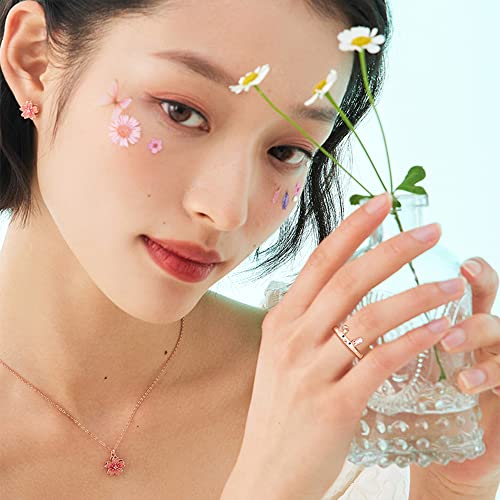 Cute Rabbit Sterling Silver Ring for Women Minimalist Bunny Adjustable Finger Band Open Statement Ring Engagement Eternity Rings Promise Ring Dainty Jewelry Gifts2