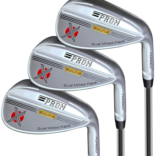 Japan Pron Wedge Set or Single Golf Club TRS Model USGA R A Rules Pearl Finish 52 56 60 Degree 10 12 8 Bounce Krisa Steel Shaft Pack of 3