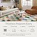 PureCozy Checkered Rug 8x10 for Living Room, Modern Neutral Shag Rug Washable Non-Slip Large Area Rug Super Soft Indoor Fuzzy Carpet Fluffy Rugs for Bedroom Home Aesthetic Decor