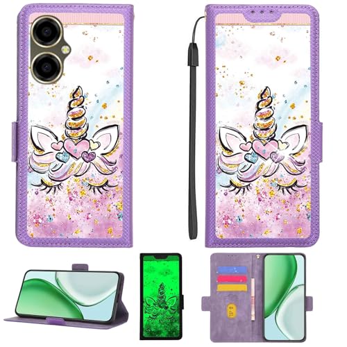 jioeuinly Case Compatible for Mobicel VX21 Phone Case Flip Cover [with Tempered Glass Screen Protector][RFID Blocking][Gold Glitter+Luminous] PTZ-JJS