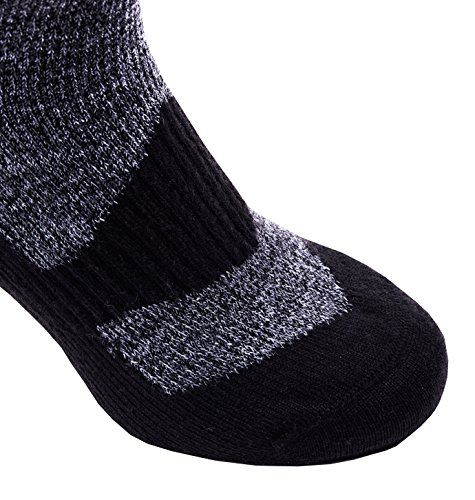 SealSkinz Herren Waterproof Walking Thin Ankle Socks, Dark Grey/Black, M - 3