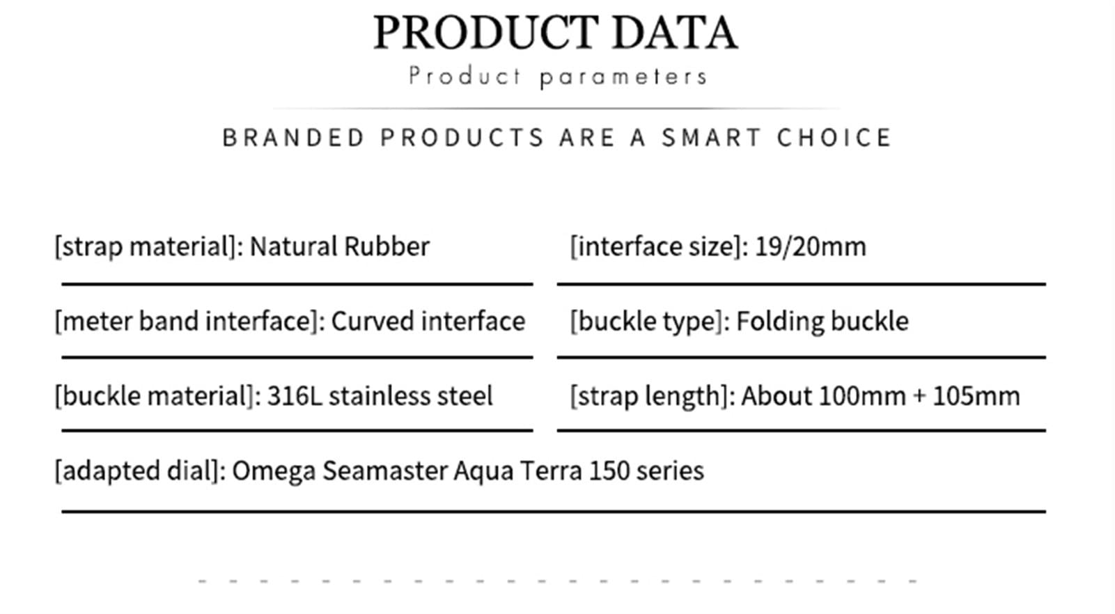 20mm Gummi Silikon Uhrenarmband Fit Für Omega Seamaster 300 AT150 Aqua Terra Ultra Light 8900 Stahl Schnalle Uhrenarmband Armbänder
