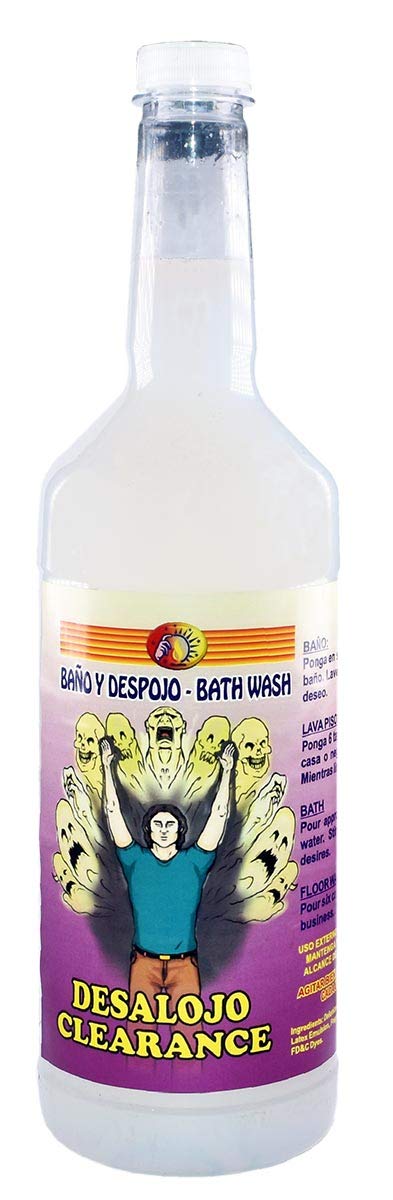 3 Bottles Extra Large Clearance Bath DESALOJO Y LAVAPISOS 32 OZ. - Spiritual Magick Pagan Wicca