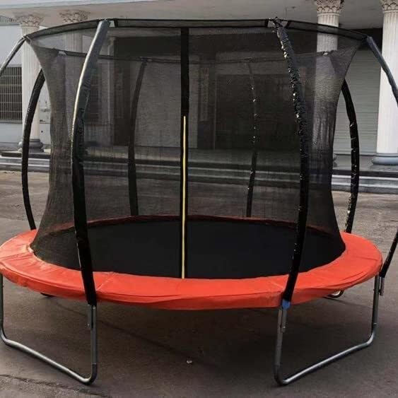 Filet de protection pour trampoline rond résistant avec fermeture éclair - 7
