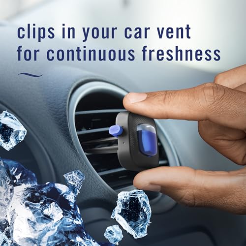 Febreze Car Air Freshener Vent Clip Platinum Ice Scent, .07 oz. Car Vent Clip, Pack of 4 - Image 6