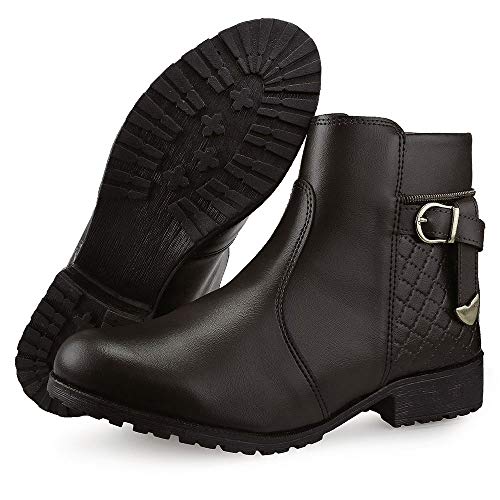 Bota Cano Baixo com Zíper Neway Feminina