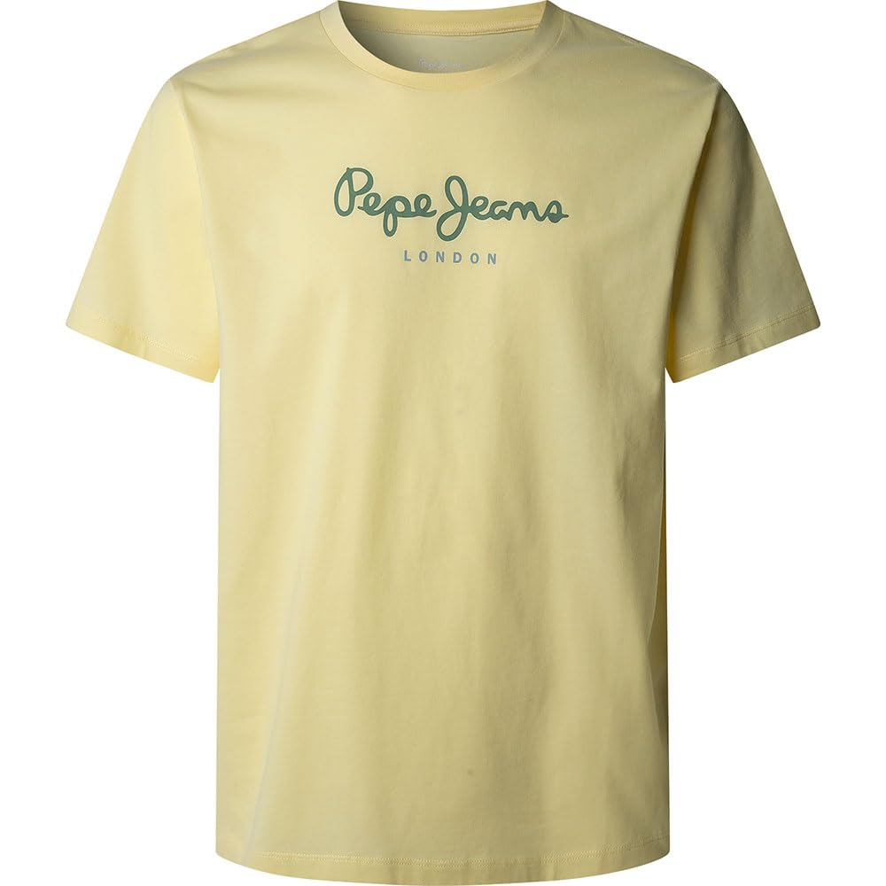 Pepe Jeans Herren Eggo N T-Shirt, Shine Yellow, XXL