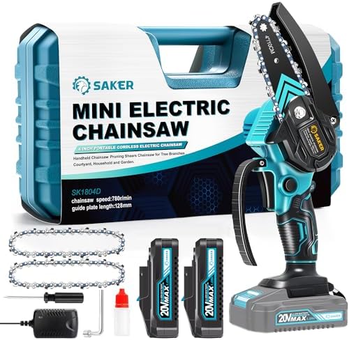 Saker Mini Chainsaw,Portable Electric Cordless Chainsaw,Battery P...