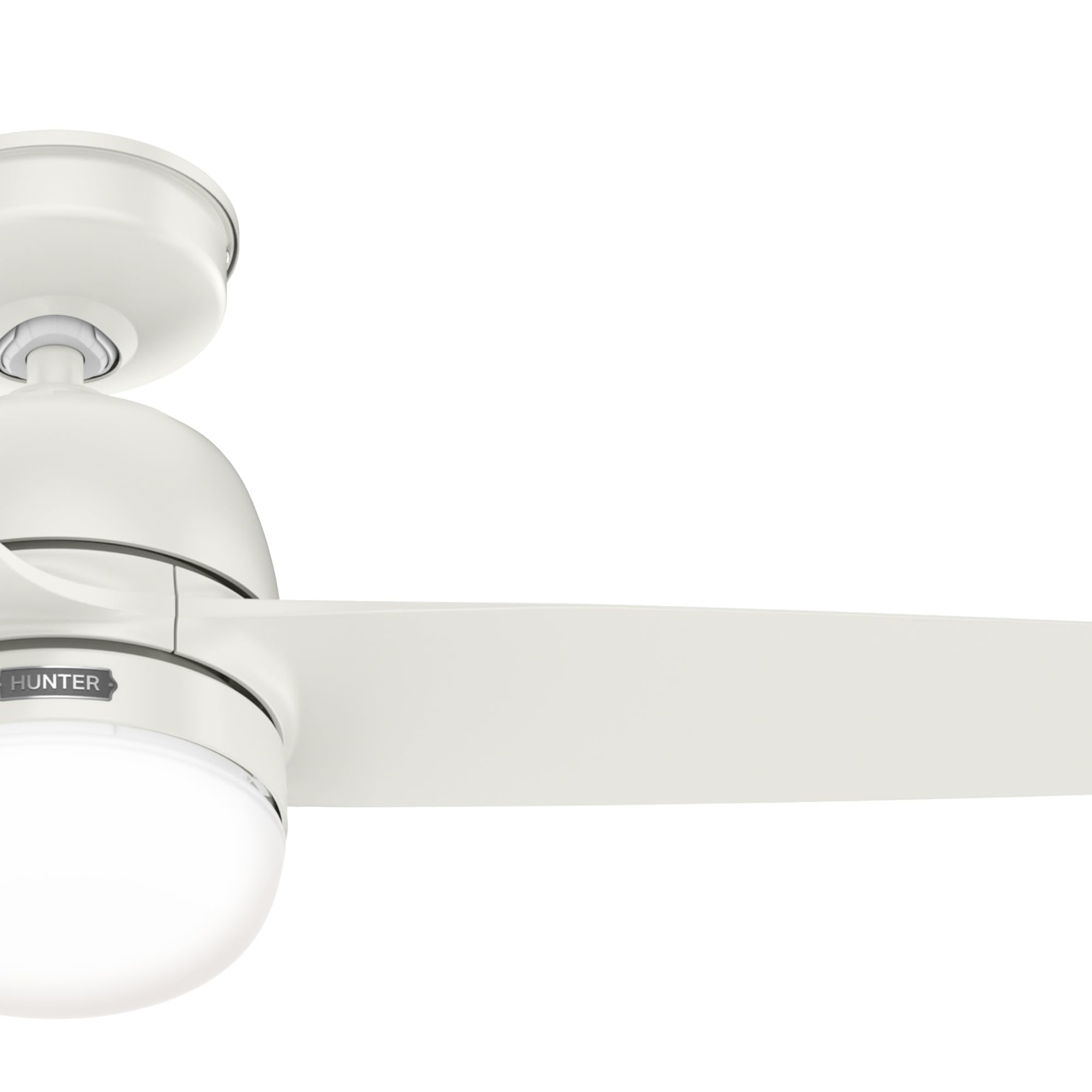 Hunter Ventilador de techo exterior Seawave blanco con luz