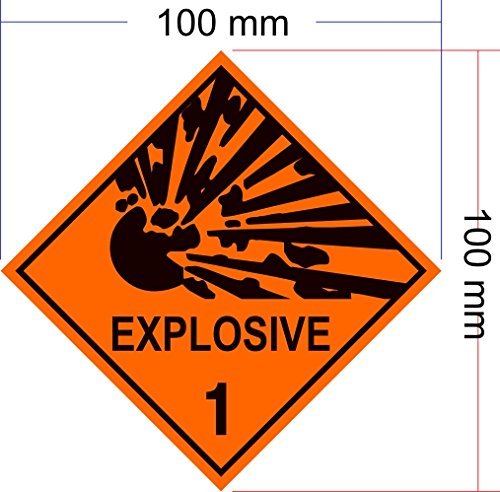 EXPLOSIVE Explosion Danger Warning Safety Sign 4