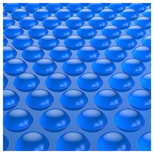 BigXwell Solar Pool Cover, Blue 16-mil 12 x 24 Foot Rectangle Pool Heaters for In-Ground Pools, 1600 Series Heavy-Duty Insulating Pool Heater Covers for Swimmer